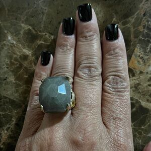 LOFT Elegant Gray Stone Ring